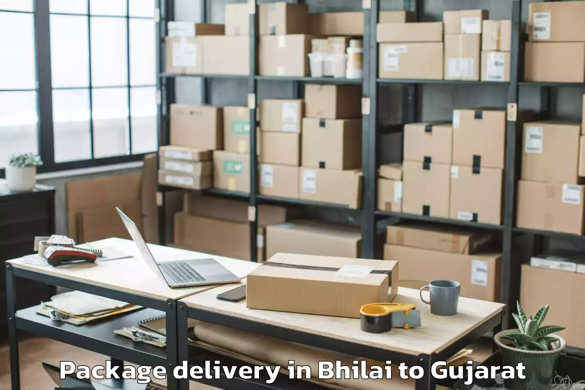 Affordable Bhilai to Vatadara Package Delivery